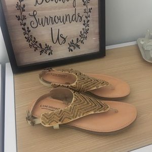 Lane Bryant Gold Sandals